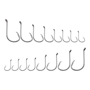 100pcs Vikinger Octopus Baitholder Hameçons de pêche 1 #-8/0 # Long Shank J Hooks Circle Hooks - Product Image 6