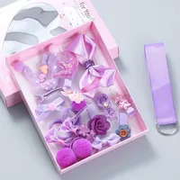YANYE 18 PIÈCES/ENSEMBLE – NOUVEAU ! Barrettes et pinces à cheveux douces pour enfants et bébés, motif nœud et couronne, pour filles et femmes