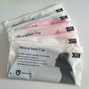 <span class=keywords><strong>Bonnet</strong></span> <span class=keywords><strong>de</strong></span> <span class=keywords><strong>bain</strong></span> en silicone imperméable à grandes têtes avec logo personnalisé pour dreadlocks bouclés tisse des tresses - Product Image 6