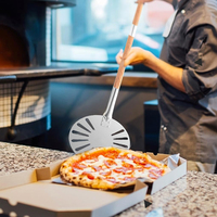 Pagaie de Pizza détachable en aluminium avec Long manche pliable, 1 pièce, épurée, anti adhésifs, pizza en aluminium