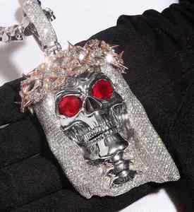 จี้เพชรโมอิสซาไนต์แบบฮิปฮอปสั่งทำพิเศษ ขนาด 1 2 3 4 5 นิ้ว เงินแท้ชุบทองเคลือบเงา สำหรับผู้ชายและผู้หญิง - Product Image 5