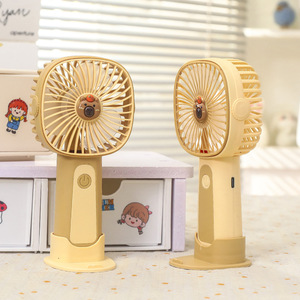 Portable Handheld <b>Fan</b> With <b>Stand</b> Rechargeable Battery 5W DC Motor Three Speeds For Desk And Outdoor Use - Product Image 2
