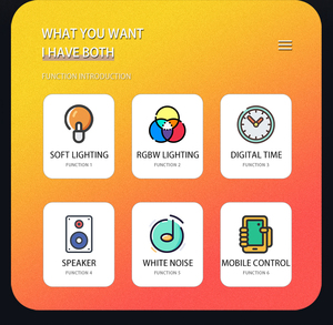 <span class=keywords><strong>2023</strong></span> nouveau réveil lumière Q-forme atmosphère LED veilleuse BT haut-parleur <span class=keywords><strong>musique</strong></span> lampe lever du soleil réveil horloge pour enfants veilleuse - Product Image 3