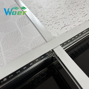 Bán buôn Nhà máy cung cấp trực tiếp Kích thước 595 trang trí gạch trần thạch cao PVC gạch Trần - Product Image 4