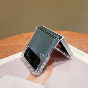 Per Samsung Galaxy Z Flip 5 custodia paraurti colorato Cover posteriore in TPU trasparente custodie per cellulari pieghevoli in acrilico duro - Product Image 4