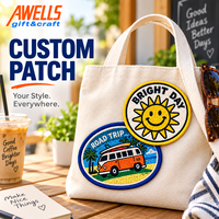Set Patch Bordir Kustom Tema Perjalanan, Berkemah, dan Luar Angkasa untuk Jaket, Tas Ransel, Topi, dan Pakaian Luar Ruangan AWELLS