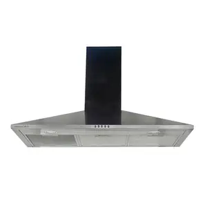 tower range hood 90 cm exhaust fanstainless steel chimney air engine hood button switch Strong oil fume extractor smoke exhaust