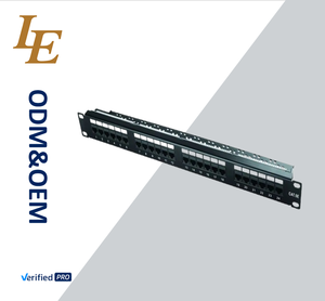 Panel de Conexiones Cat6 1U del Fabricante con 24 Puertos UTP FTP, Capacidad para 12 Puertos - Product Image 1