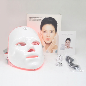 NQK OEM ODM 7 Color <strong>LED</strong> Facial <strong>Mask</strong> Beauty Device ABS Rechargeable <strong>Light</strong> Therapy Face <strong>Mask</strong> Wholesale Manufacturer - Product Image 1