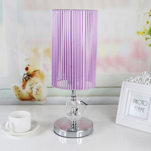 Lampada da Tavolo Esclusiva Transfrontaliera Moderna e Semplice con Paralume Spazzolato Fatto a Mano, Controllo a Pulsante, per Camera Nuziale - Product Image 2