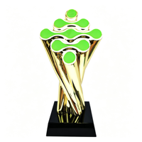 Trophée de récompense en aluminium gravé durable, souvenir d'entreprise, cadeau d'entreprise, vente en gros, usine chinoise Gold Enterprise