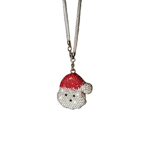 Creative Diamond-Encrusted Christmas Snowman <b>Car</b> Pendant New Metal Rhinestone Christmas Series Rearview <b>Mirror</b> Pendant Packaging - Product Image 5