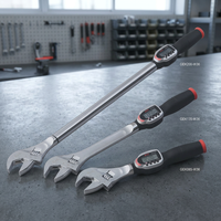 Llave Dinamométrica Digital Ajustable KTC de 10-36 mm, Grado Industrial, con Mecanismo de Trinquete y Mordazas Suaves