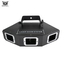 Projecteur laser DMX RGB portable 3 trous pour DJ, discothèque et soirée, système de spectacle lumineux à vendre