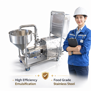 Mélangeur-Centrifugeuse Automatique SUS316L à Cisaillement Élevé, Homogénéisateur Mobile Émulsifiant pour Liquides Chimiques et Alimentaires avec Variateur de Fréquence - Product Image 1