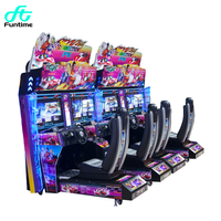 2 42 pouces écran hd électronique conduite dépasser double 2 joueurs simulateur monnayeur machine de jeu de course de voiture d'arcade