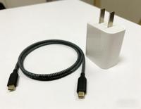 Cable de Datos USB Tipo C-C Personalizado y Portátil de 100W 5A para Carga Rápida de Teléfonos Móviles y Cámaras, Ecológico