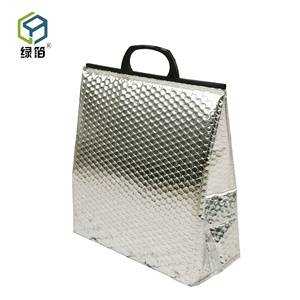 Supermarket Groceries Shopping Bags for Food Insulated Bubble Tote Bags Cooler Handbag