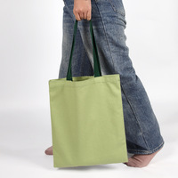 # Sac en toile promotionnel en coton, 12 oz, 40 cm x 34 cm, avec poignée contrastante