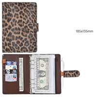 Carnet de voyage personnalisé en cuir PU format A6, organiseur de documents, petit classeur, portefeuille, classeur à 6 anneaux pour femmes