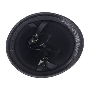 Vente chaude Chrome Placage Rétro WW2 Allemand Casque Cool Demi Visage Casque Hommes Vélo Électrique Vintage Casque Motos - Product Image 5