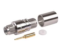 Fabricante al por mayor SMA macho enchufe Crimp RF conector Coaxial Compatible LMR400 RG8 RG213 RG214 Cable de H-1000 accesorio de Stock