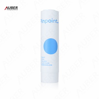 Bouchon à vis personnalisé double chambre ronde vide tube cosmétique D50 PE Hdpe tubes en plastique pour crème solaire lotion visage crème soins de la peau