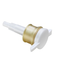 Distributeur de flacon de shampooing en plastique doré personnalisé 33/415 Pompe à mousse pour l'emballage de produits de soin des cheveux