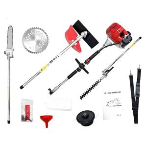 Micro-motoculteur-bulldozer avec pompe à eau, moteur 2 temps 53 cm³ 1400 W, à essence, outil de jardin multifonctionnel industriel, ensemble combiné - Product Image 3