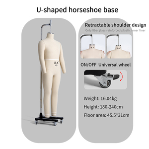 Maniquí de espuma de PU de cuerpo completo para <span class=keywords><strong>hombre</strong></span> con cabeza a medida y pose de pie para aplicación de sastrería - Product Image 2
