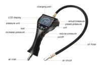 Gonfleur de pneu à affichage numérique LCD portable entièrement automatique avec pression prédéfinie pour 4 unités de pression pneus/pneus