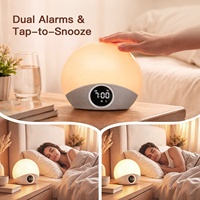Dispositif d'aide au sommeil personnalisé HiFiD, lumière de réveil intelligente avec cartes de sommeil personnalisées, contrôle par application, réveil avec simulation du lever du soleil pour un meilleur repos