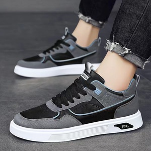 2026 Men's Versatile <b>White</b> <b>Lace</b>-up Sneakers New Model 2025 Summer Youth Fashion Casual Sports Breathable Height Increasing - Product Image 4