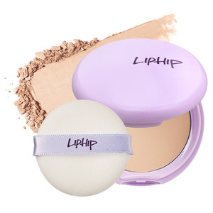 Poudre compacte LIPHIP Blur 02 Contrôle du sébum Naturel Effet Soft Focus Longue tenue Fini mat Résistant à la transpiration - Product Image 1