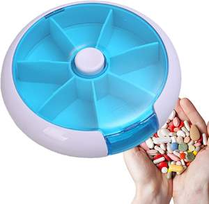 ज़ोमैकेयर 2026 थोक कस्टम साप्ताहिक गोलियां विभाजक प्लास्टिक गोल गोली बॉक्स पोर्टेबल 7 दिन की गोली आयोजक दवा - Product Image 3