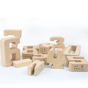 Montessori Wooden <b>Number</b> Building Blocks Large Pieces Educational Math Toy For Toddlers And Preschool Kids 3-6 Years Old - Product Image 5
