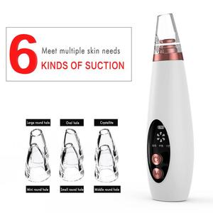 6 In 1 dispositivo di rimozione dei punti neri elettrico detergente per pori aspirapolvere aspirazione dell'acne strumento ricaricabile per la pulizia profonda del viso con 6 ventose - Product Image 3
