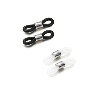 Chaîne de lunettes avec fermoir en forme de huit, noir et blanc, en alliage de silicone plaqué, antidérapant, écologique, pour accessoires de lunettes - Product Image 1
