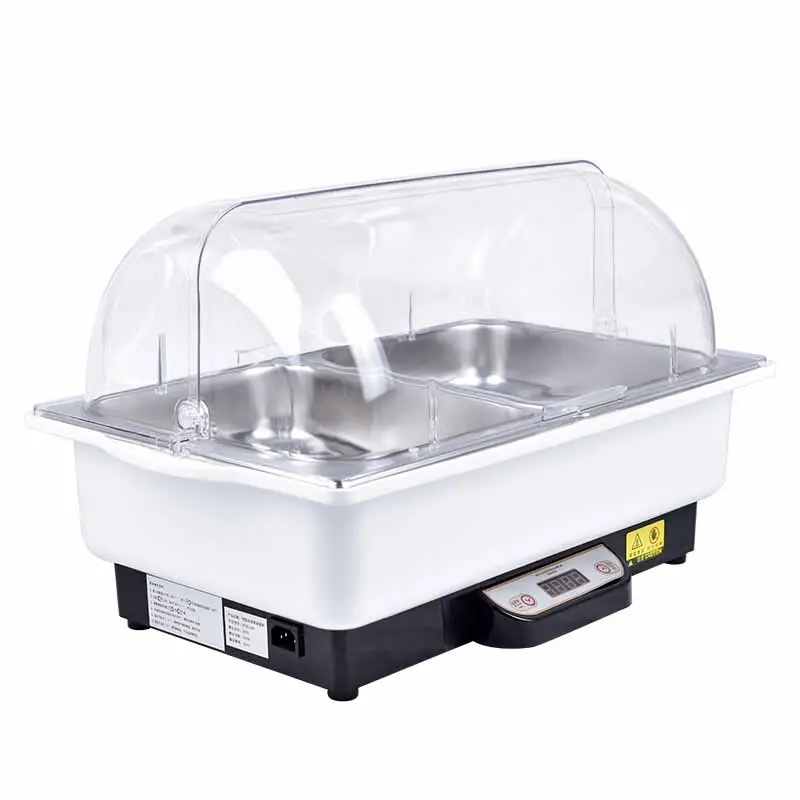 9L Wholesale Restaurant Catering Roll Top Stainless Steel Electric Buffet Stove Chafing Dish