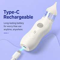 Aspirateur nasal électrique pour bébé OEM, rechargeable par USB, nettoyeur de nez pour nourrissons, 3 niveaux d'aspiration, embout en silicone