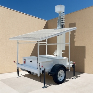Remolque con Cámaras de Vigilancia Móviles PTZ Alimentadas por Energía Solar, con 2 Cámaras PTZ, 4 Paneles Solares Monocristalinos de 300W y 6 Baterías de 200AH - Product Image 4