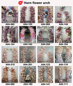 SMOOTH - Arreglo de Rosas Rojas Hechas a Mano al por Mayor, Decoración de Flores Artificiales de Seda en Forma de Arco para Bodas - Product Image 5