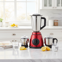 Penjualan Terlaris Penggiling Kaca 500w Wadah Stainless Steel Peralatan Dapur Elektrik Penghancur Buah Smoothie Mixer Juicer Blender