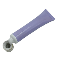 Tube cosmétique 30ml 50ml 70ml, tube en plastique à presser, bouchon à vis double couche en acrylique plaqué or 25mm, essence de lavande, logo personnalisé