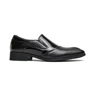 Chaussures de mariage pour homme en cuir de vachette de première qualité, style britannique, chaussures habillées pour homme, cuir véritable, à enfiler, formelles, avec soutien de la voûte plantaire - Product Image 4