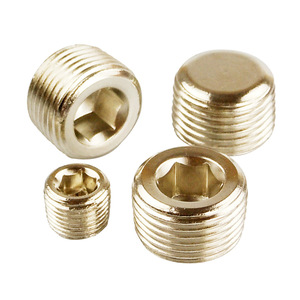 Hex <b>Socket</b> Plugs Threaded Male Nickel Plated For Pipe Blockage BD 01 02 03 ABP 02 - Product Image 3