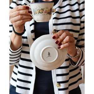 Juego de Café de Porcelana Vintage de Lujo Royal Doulton Ravenna de 12 Piezas, 200ml 150ml, Taza de Té de Cerámica, Envío Manual, Stock Disponible BSCI - Product Image 1