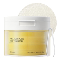 Biodane Vitamine Nicotinamide Gel Tonique en Comprimés de Coton Éclaircissant Anti-taches Réparateur Exfoliant Doux 140g