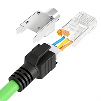 Cable Industrial Cat5e SF/UTP de Alta Flexibilidad, RJ45 a RJ45, Cable Ethernet Industrial con Cubierta de PVC y Cobre Multifilar