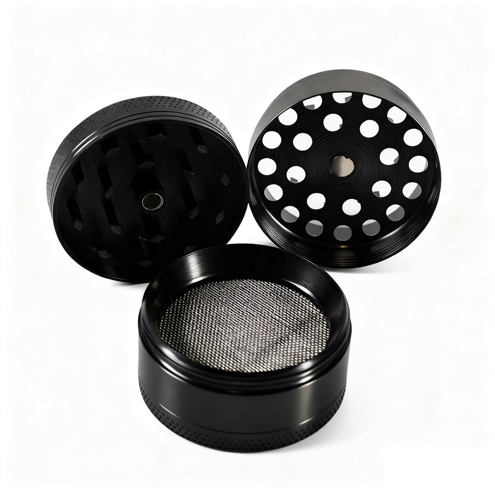 Automatic Electric Metal Herb Grinder - Tobacco Crusher, Black